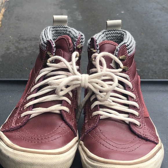 vans 721454 Unisex’s Brown White Leather high top Sneakers Size M4.5,W6 - Picture 13 of 13